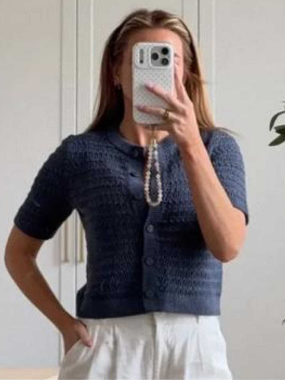 Womens short sleeve cardigan